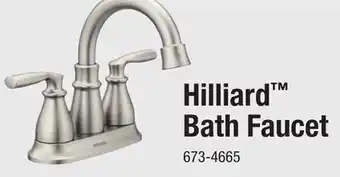 Menards Moen hilliard two-handle 4 centerset spot resist brushed nickel bathroom faucet offer