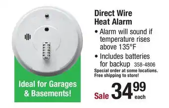 Menards Kidde direct wire heat alarm offer