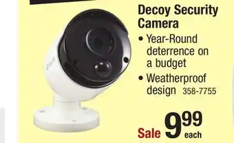 Menards Swann decoy security camera offer
