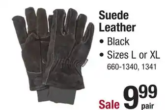Menards Centurion men's black large winter work gloves - 1 pair offer