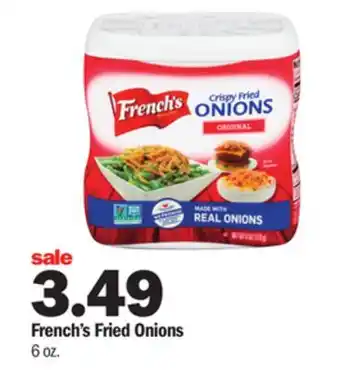 Meijer French's fried onions offer