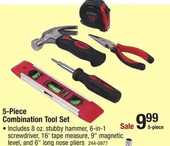 Menards Tool shop household tool set - 5 piece offer