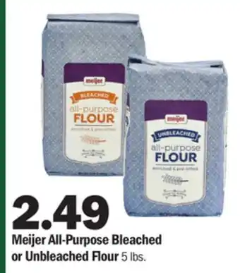 Meijer Meijer all-purpose bleached or unbleached flour offer