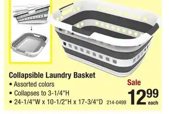 Menards Ezy storage 1.65 bushel collapsible laundry basket - assorted colors offer