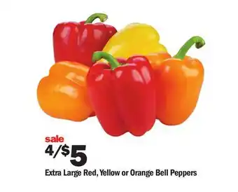Meijer Extra large red, yellow or orange bell peppers offer