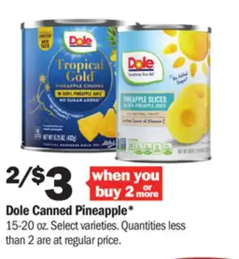Meijer Dole canned pineapple offer