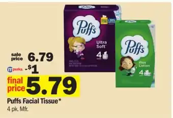 Meijer Puffs facial tissue offer