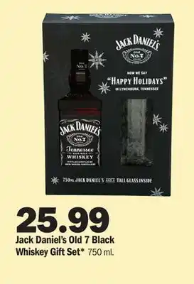 Meijer Jack daniel's old 7 black whiskey gift set offer