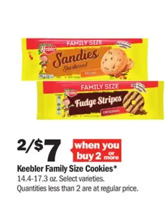 Meijer Keebler family size cookies offer