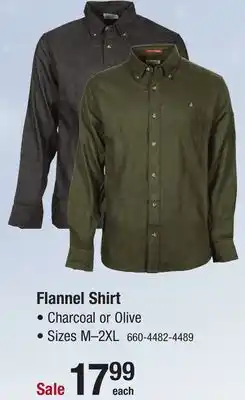 Menards North hudson men's charcoal flannel shirt - medium offer