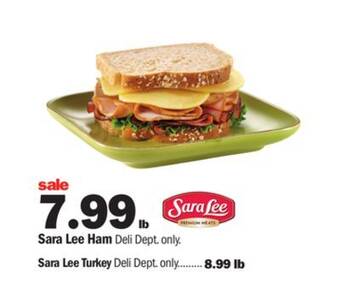 Meijer Sara lee ham offer