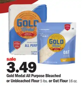 Meijer Gold medal all purpose bleached or unbleached flour 5 lbs. or oat flour 16 oz offer