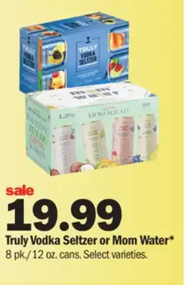 Meijer Truly vodka seltzer or mom water offer