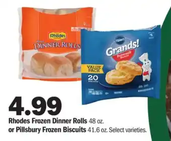 Meijer Rhodes frozen dinner rolls 48 oz. or pillsbury frozen biscuits 41.6 oz offer