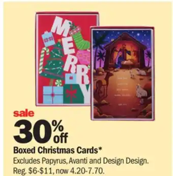 Meijer Boxed christmas cards offer