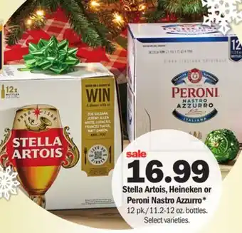 Meijer Stella artois, heineken or peroni nastro azzurro offer