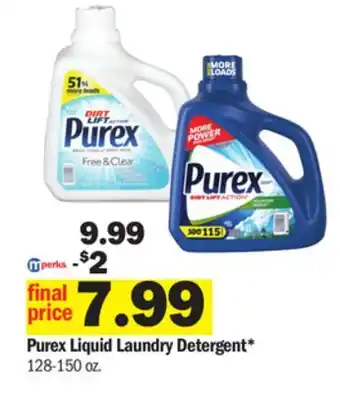 Meijer Purex liquid laundry detergent offer