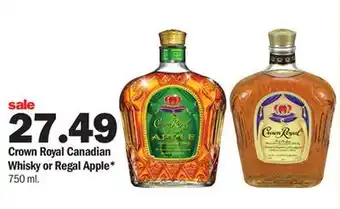 Meijer Crown royal canadian whisky or regal apple offer