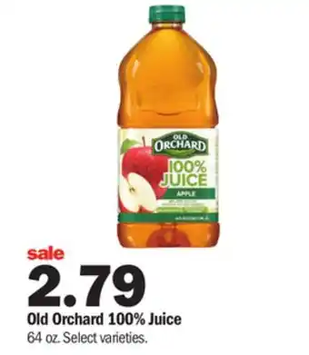 Meijer Old orchard 100% juice offer