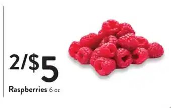 Fresh Thyme Raspberries offer