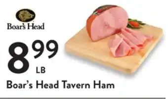Fresh Thyme Boar's head tavern ham offer