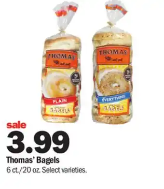 Meijer Thomas' bagels offer