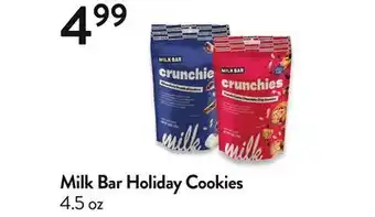 Fresh Thyme Milk bar holiday cookies offer