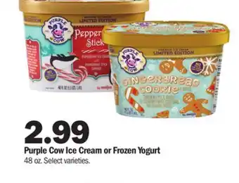 Meijer Purple cow ice cream or frozen yogurt offer