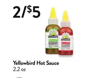 Fresh Thyme Yellowbird hot sauce offer