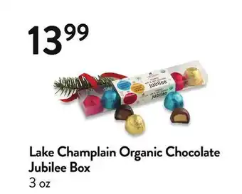 Fresh Thyme Lake champlain organic chocolate jubilee box offer