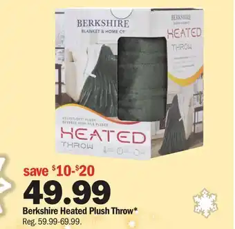 Meijer Berkshire heated plush throw offer