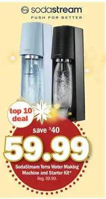 Meijer Sodastream terra water making machine and starter kit offer
