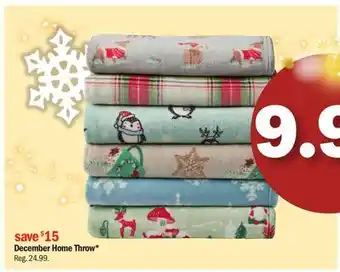 Meijer December home throw offer