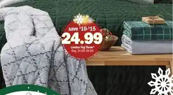 Meijer London fog throw offer