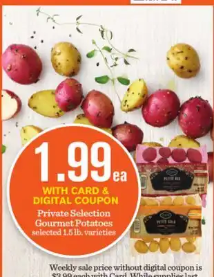Mariano's Private selection gourmet potatoes offer
