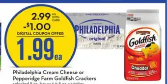 Mariano's Philadelphia cream cheese or pepperidge farm goldfish crackers offer