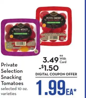 Mariano's Private selection snacking tomatoes offer