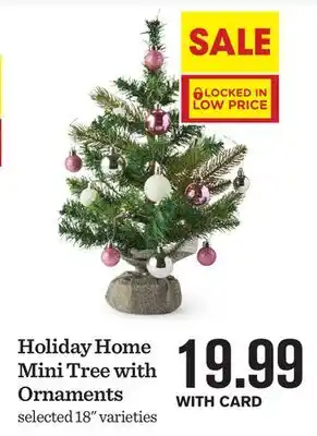Mariano's Holiday home mini tree with ornaments offer