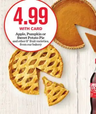 Mariano's Apple, pumpkin or sweet potato pie offer