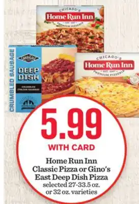 Mariano's Home run inn classic pizza or gino's east deep dish pizza offer