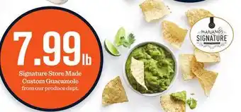 Mariano's Signature store made custom guacamole offer
