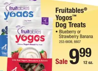 Menards Fruitables yogos yogurt & blueberry dog treats - 12 oz offer