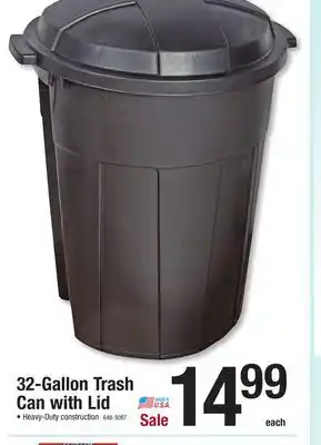 Menards 32 gallon trash can with lid offer