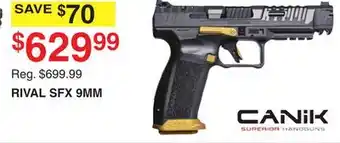 Dunham's Sports Canik rival sfx 9mm offer