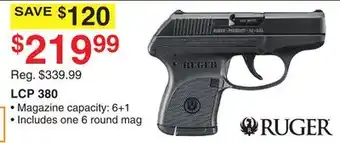 Dunham's Sports Ruger lcp 380 offer