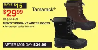 Dunham's Sports Tamarack men's tundra xt winter boots offer
