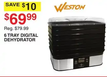 Dunham's Sports Weston 6 tray digital dehydrator offer