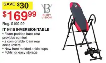 Dunham's Sports Body vision it 9410 inversion table offer