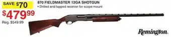Dunham's Sports Remington 870 fieldmaster 12ga shotgun offer