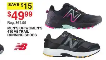 Dunham's Sports Nb men's or women's 410 v8 trail running shoes offer